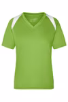 James&Nicholson Damen-Laufshirt mit TOPCOOL®-Material, Lime Green/White S, JN396 – Bild 2