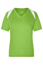 James&Nicholson Damen-Laufshirt mit TOPCOOL®-Material, Lime Green/White M, JN396 – Bild 1
