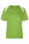 James&Nicholson Damen-Laufshirt mit TOPCOOL®-Material, Lime Green/White S, JN396 – Bild 3
