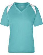 James&Nicholson Damen-Laufshirt mit TOPCOOL®-Material, Lime Green/White M, JN396 – Mint/White