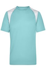 James&Nicholson Men´s Running-T Lime Green/White M (JN397), JN397 – Bild 1