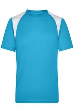 James&Nicholson Men´s Running-T Lime Green/White M (JN397), JN397 – Bild 3