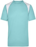 James&Nicholson Men´s Running-T Lime Green/White M (JN397), JN397 – Menta/Bianco