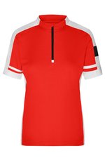 James&Nicholson Bike-T Half Zip mit Tasche für Damen, Black S, JN451 – Bild 1