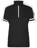 James&Nicholson Bike-T Half Zip mit Tasche für Damen, Black S, JN451 – Bild 2