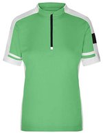 James&Nicholson Bike-T Half Zip mit Tasche für Damen, Black S, JN451 – Vert