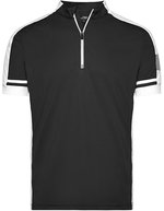 James&Nicholson Sportliches Bike-T-Shirt mit Half Zip, Black S, JN452 – Bild 2