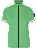 James&Nicholson Bike-T Full Zip mit Rückentasche für Damen, Black S, JN453 – Green