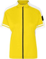 James&Nicholson Bike-T Full Zip mit Rückentasche für Damen, Black S, JN453 – Sun Yellow