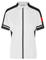 James&Nicholson Bike-T Full Zip mit Rückentasche für Damen, Black S, JN453 – White