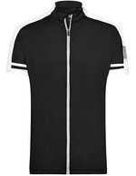 James&Nicholson Bike-T Full Zip mit Rückentasche für Herren, Black S, JN454 – Bild 2