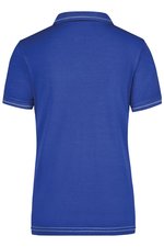 James&Nicholson Polo-Shirt mit Elastan, tailliert für Damen, Aqua/White S, JN568 – Bild 4