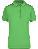 James&Nicholson Polo-Shirt mit Elastan, tailliert für Damen, Aqua/White S, JN568 – Lime Green/White