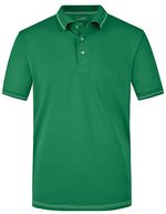 James&Nicholson Men´s Elastic Polo Aqua/White S (JN569), JN569 – Irish Verde/Bianco