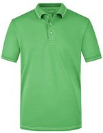James&Nicholson Men´s Elastic Polo Aqua/White S (JN569), JN569 – Verde lime/Bianco