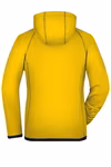 James&Nicholson Fleece Hooded Jacket with Zip for Women, Aqua/Navy S, JN570 – image 4