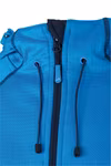 James&Nicholson Giacca con Cappuccio in Pile con Stampa Allover da Uomo, Aqua/Navy S, JN571 – immagine 7