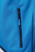 James&Nicholson Fleece Kapuzenjacke mit Alloverdruck für Herren, Aqua/Navy S, JN571 – Bild 8