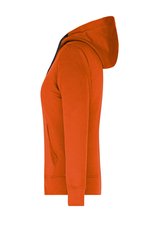 James&Nicholson Kapuzenjacke aus Baumwoll-Polyester für Damen, Black/Carbon S, JN594 – Bild 5