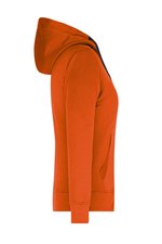 James&Nicholson Kapuzenjacke aus Baumwoll-Polyester für Damen, Black/Carbon S, JN594 – Bild 6