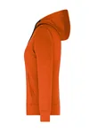 James&Nicholson Kapuzenjacke aus Baumwoll-Polyester für Damen, Red/Carbon L, JN594 – Bild 5