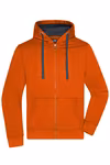 James&Nicholson Kapuzenjacke mit BIONIC®-Finish für Herren, Black/Carbon S, JN595 – Bild 3