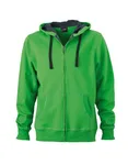 James&Nicholson Kapuzenjacke mit BIONIC®-Finish für Herren, Green/Carbon S, JN595 – Bild 2