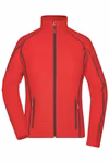 James&Nicholson Fleece Jacket with Structure and Pockets for Women, Aqua/Navy S, JN596 – image 3