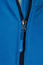 James&Nicholson Strukturierte Fleecejacke mit Reißverschlusstaschen, Aqua/Navy S, JN597 – Bild 7