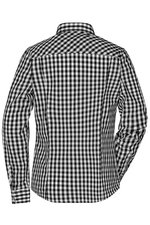 James&Nicholson Karobluse mit tailliertem Schnitt für Damen, Black/White XS, JN616 – Bild 3