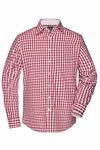 James&Nicholson Karoshirt mit Uni-Einsätzen und Brusttasche, Black/White S, JN617 – Bild 2