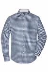 James&Nicholson Karoshirt mit Uni-Einsätzen und Brusttasche, Black/White S, JN617 – Bild 3