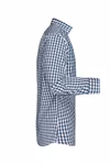 James&Nicholson Karoshirt mit Uni-Einsätzen und Brusttasche, Black/White S, JN617 – Bild 5