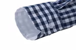 James&Nicholson Karoshirt mit Uni-Einsätzen und Brusttasche, Black/White S, JN617 – Bild 7