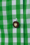 James&Nicholson Damen-Bluse im Trachtenlook mit Knöpfen, Green/White XS, JN637 – Bild 8