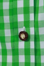 James&Nicholson Damen-Bluse im Trachtenlook mit Knöpfen, Green/White XS, JN637 – Bild 8