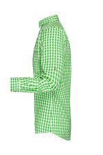 James&Nicholson Trachtenhemd mit Brusttasche für Herren, Green/White S, JN638 – Bild 5