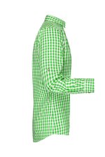 James&Nicholson Trachtenhemd mit Brusttasche für Herren, Green/White S, JN638 – Bild 6