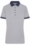 James&Nicholson Melange Polo mit Knopfleiste für Damen, Black Melange/Black M, JN705 – Bild 3