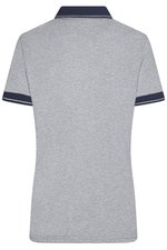 James&Nicholson Melange Polo mit Knopfleiste für Damen, Black Melange/Black S, JN705 – Bild 4