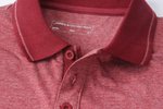 James&Nicholson Melange Polo mit Kontraststreifen für Herren, Black Melange/Black S, JN706 – Bild 9