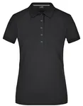 James&Nicholson Pima Polo mit tailliertem Schnitt für Damen, Irish Green M, JN707 – Black