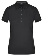 James&Nicholson Pima Polo mit tailliertem Schnitt für Damen, Black S, JN707 – Bild 2