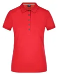 James&Nicholson Pima Polo mit tailliertem Schnitt für Damen, Irish Green M, JN707 – Light Red