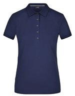 James&Nicholson Pima Polo mit tailliertem Schnitt für Damen, Black S, JN707 – Marine