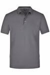 James&Nicholson Pima Polo with Knitted Collar for Men, Light Red L, JN708 – image 3
