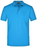 James&Nicholson Pima Polo mit gestricktem Kragen für Herren, Black S, JN708 – Regatta Blu