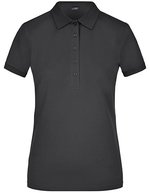James&Nicholson Polo Piqué mit Elasthan-Schnitt für Damen, Black S, JN709 – Bild 2