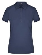 James&Nicholson Polo Piqué mit Elasthan-Schnitt für Damen, Black S, JN709 – Navy