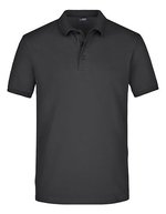 James&Nicholson Elastisches Piqué Herren Polo mit Knöpfen, Black S, JN710 – Bild 2